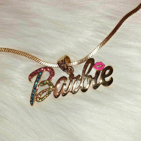 barbie necklace gold